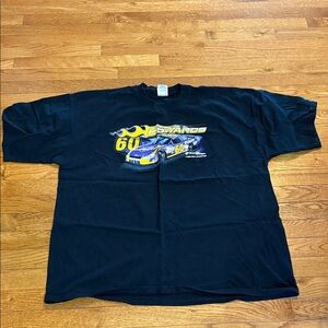 NASCAR Carl Edwards Black Ultra Cotton Heavyweight T-Shirt Label